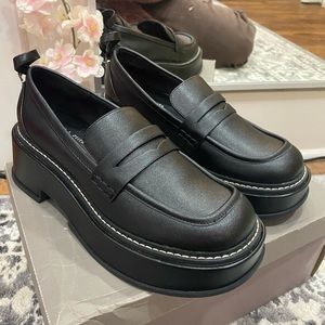 Charles and Keith Black Loafers